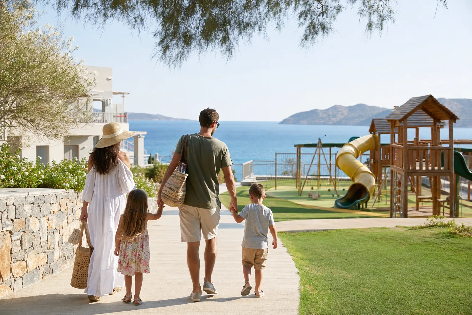 Best Family Hotels in Crete with Playgrounds